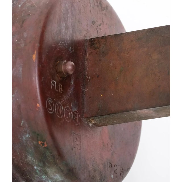 Copper Wall Lamp attributed to Fagerhults, 1970s For Sale - Image 9 of 11