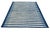 Handwoven Cotton Area Flat Weave Rug Vegetable Dyed Indigo Blue and White Striped Dhurrie - 12'x15' For Sale - Image 9 of 10