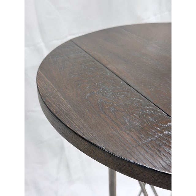 Ethan Allen Ethan Allen Finland Burnt Umber Round Accent Table For Sale - Image 4 of 7