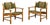 Vintage Danish Razorblade Armchairs in Oak and Fabric by Henning Kjærnulf for Farsø Møbelfabrik, 1960s, Set of 2 For Sale
