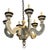 Paul Ferrante French Country Paint Decorated Chandelier.