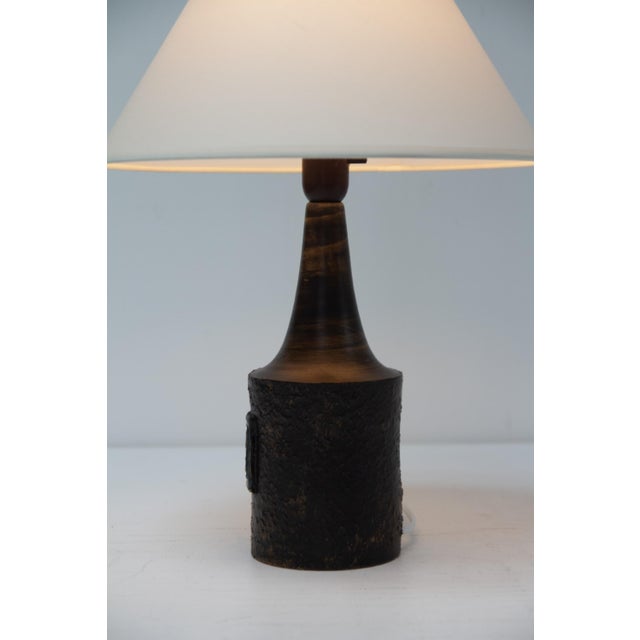 Mid-Century Danish Stoneware Table Lamp from Björn Keramik, 1970s For Sale - Image 15 of 16