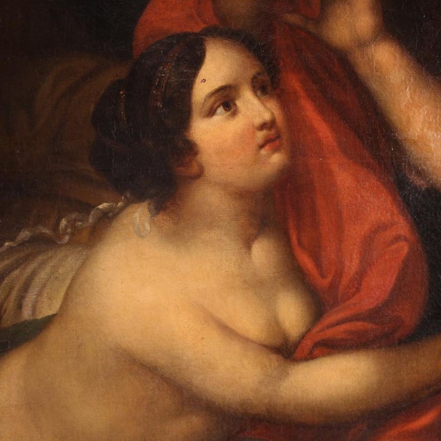 Italian Artist, Joseph and Potiphar's Wife, 1770, Oil on Canvas For Sale - Image 8 of 16