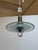 Mid 20th Century Art Deco Saturn Etched-Glass + Chrome Chandelier For Sale - Image 9 of 12