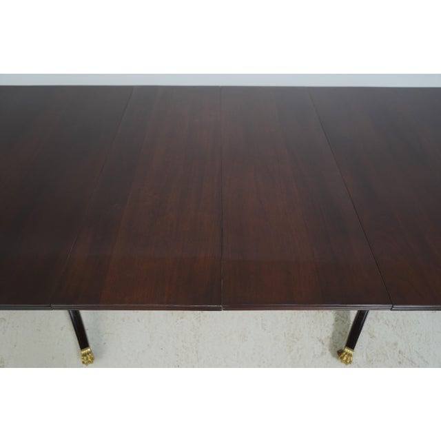 Stickley Mahogany Double Pedestal Dining Table For Sale - Image 15 of 18