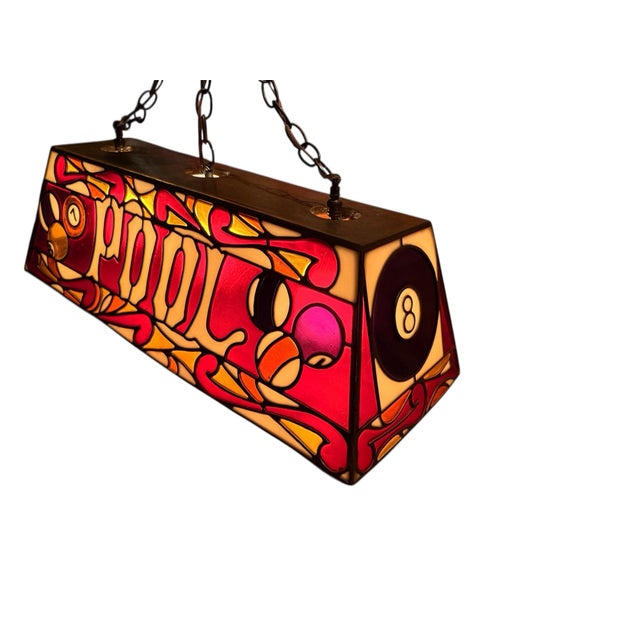 Vintage Resin/Plastic Pool Table Light For Sale - Image 12 of 12