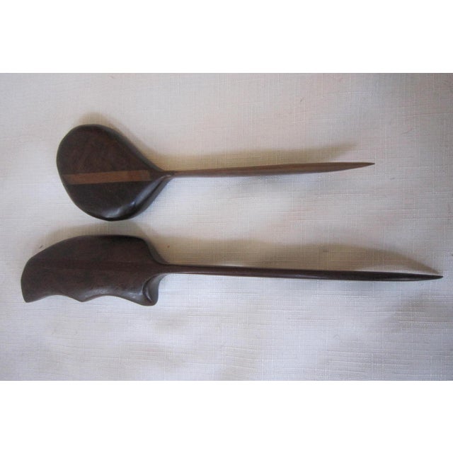 Modernist Artisan Wood Letter Opener, Pair For Sale - Image 4 of 4