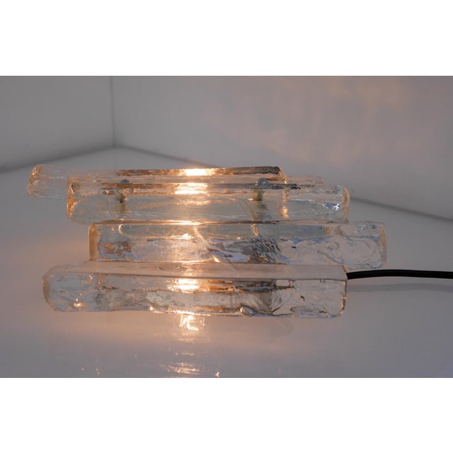 German Glass Wall Sconce from Fischer Leuchten, 1970s For Sale - Image 11 of 13