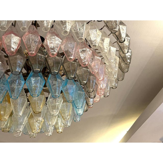 Large Poliedri Murano Glass Ceiling Light, 1990s For Sale - Image 11 of 18