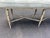 Slate Gray Modern Faux Bamboo Tufted Velvet Bench in Grey Blue Upholstery For Sale - Image 8 of 18