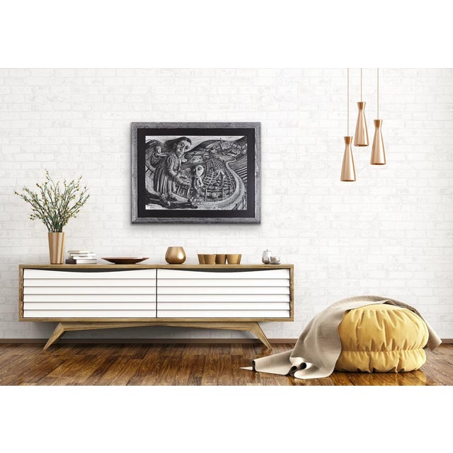 Julian Ruddock, First Day at School, Pastel Artwork, 1980s For Sale - Image 14 of 18