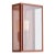 Wall light in brass lacquered in color with outside fitted clear or frosted glass and spring closure. For indoor and...