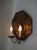 Brown Vintage Art Nouveau Wall Lamp in Patinated Brass, 1890s For Sale - Image 8 of 17