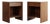 Walnut Thin Line Nighstands by t.h. Robsjohn-Gibbings, C. 1950s For Sale