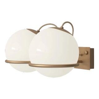 Gino Sarfatti Model 238/2 Wall Lamp in Champagne For Sale
