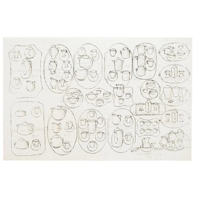 Services is a very beautiful China ink drawing realized by a French artist of the 19th century. In good conditions except...