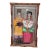Vintage Korean Wedding Dolls in Glass & Wooden Case For Sale