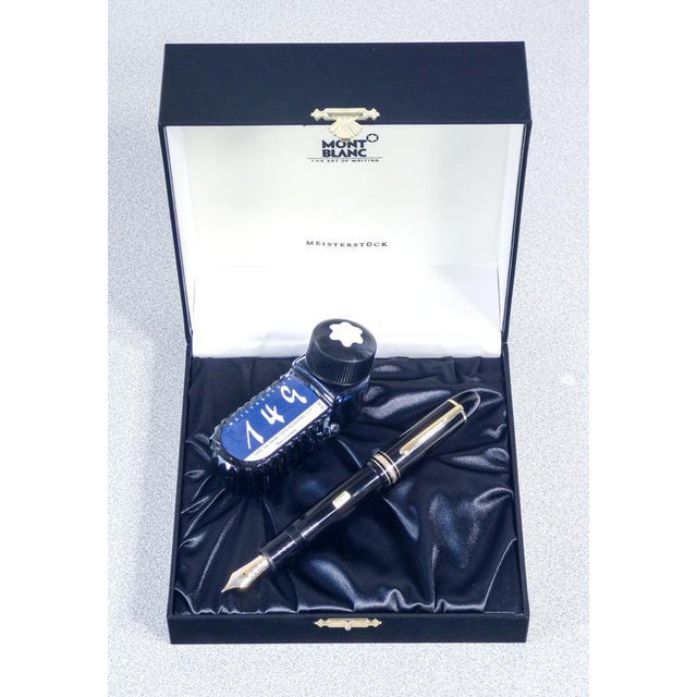 Montblanc meisterstuck no. 149 piston fountain pen in original case with ink, booklet and warranty. origin germany brand...