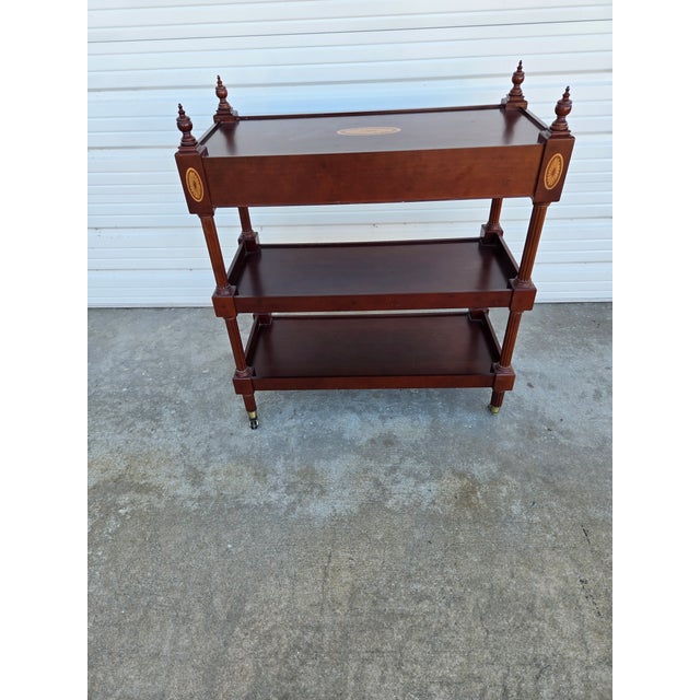 1980s Traditional Server Bar Cart | Chairish
