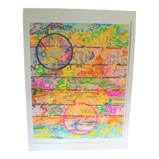 1980s Bob Moses Pastels Jazz Portfolio Lithograph Print For Sale