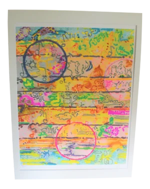 1980s Bob Moses Pastels Jazz Portfolio Lithograph Print