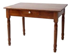 Antique Farmhouse Table With Drawer