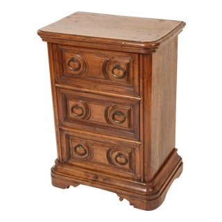 Antique Baroque Style Walnut Chest of Drawers For Sale