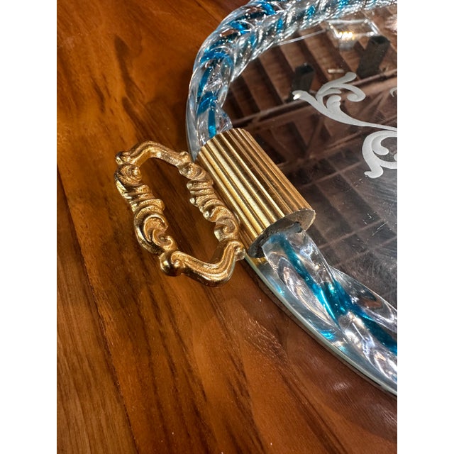 Vintage Italian Murano Tray by Venini 1940 For Sale In Los Angeles - Image 6 of 8