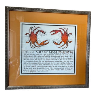 Mid-Century Calligraphed Recipes - Set of 13 For Sale