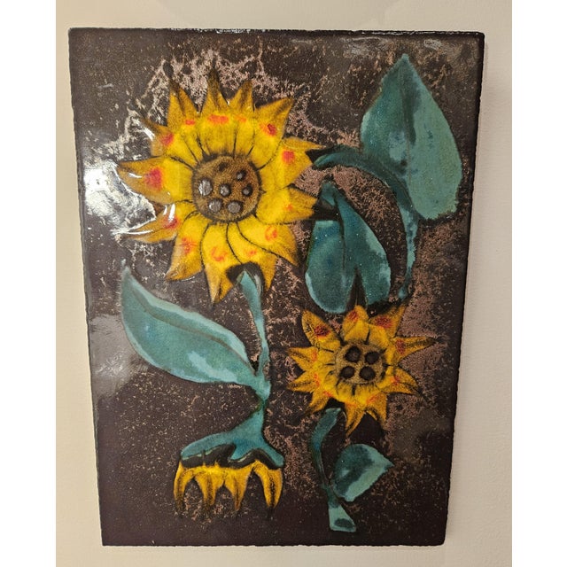 Mid 20th Century Mid 20th Century Ruscha German Ceramic Wall Tile For Sale - Image 5 of 11