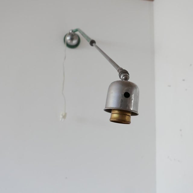 Swedish Industrial Painted Extendable Telescopic Wall Light For Sale - Image 10 of 15
