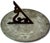 Verdigris Fine Antique Large 12 Inch Size Solid Cast Bronze Sundial With Extensivly Detailed Calibrations Circa Early 1900s For Sale - Image 8 of 18