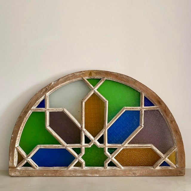 Multi-colored Stained Glass Decoration For Sale - Image 3 of 7