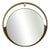 Italian Brass and Smoked Glass Mirror, 1970s For Sale
