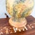 Vintage Ceramic and Wood Olive Green Earth-Tone Table Lamp For Sale In West Palm - Image 6 of 8
