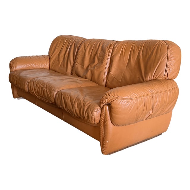 Vintage 1970's Italian Sofa by Sergio Ribolta for Linea Valentini For Sale
