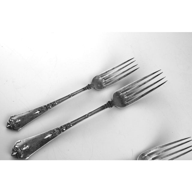 Antique Silver Forks, 1900s, Set of 12 For Sale - Image 11 of 13