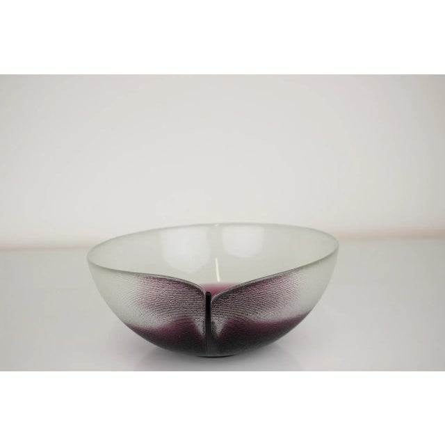 Mid-Century Bowl by Jiri Suhajek for Crystalex, 1970s For Sale - Image 6 of 14