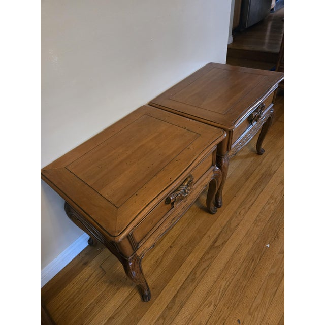 Mid 20th Century French Provincial Style Dresser & Nightstands – ‘Fraiser’, 3 Pieces For Sale - Image 10 of 14