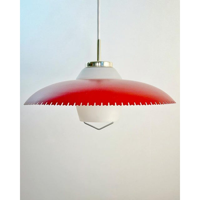 Gold Mid-Century Modern Pendant Lamp by Bent Karlby for Ask/Schrøder, 1960s For Sale - Image 8 of 8