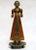 Wood 1920s Painted Femail Figure From Rajasthan India For Sale - Image 7 of 7
