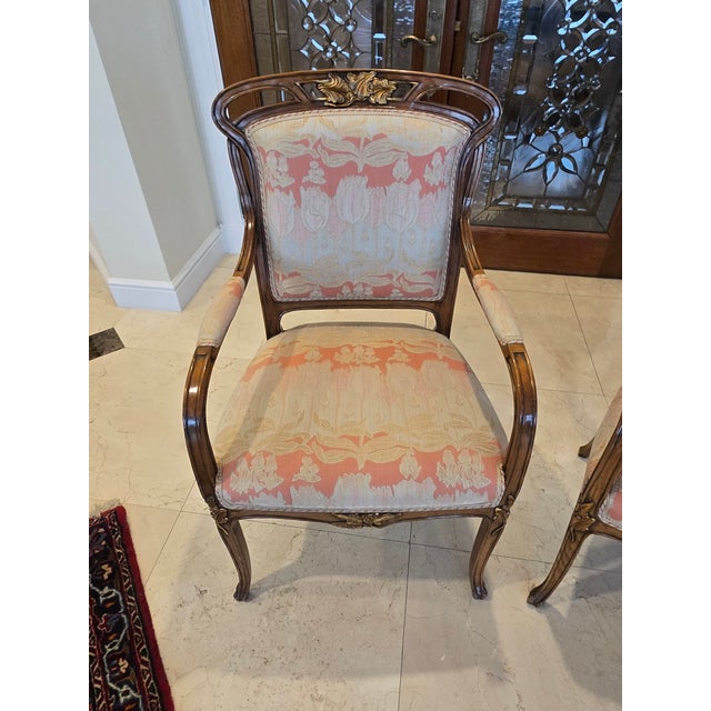 Late 19th Century French Art Nouveau Fauteuils Manner of Majorelle - A Pair For Sale - Image 11 of 12