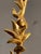 A spectacular and sculptural table lamp, post-modernist, shabby-chic, memphis, plant-inspired base and cast gold metal,...
