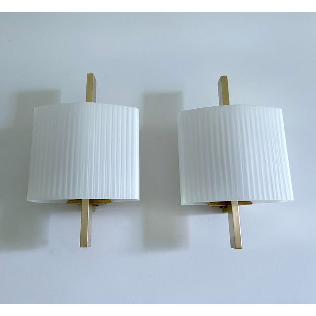 1960s Vintage Space Age Brass Sconces from Hillebrand Lighting, 1960s, Set of 2 For Sale - Image 5 of 18