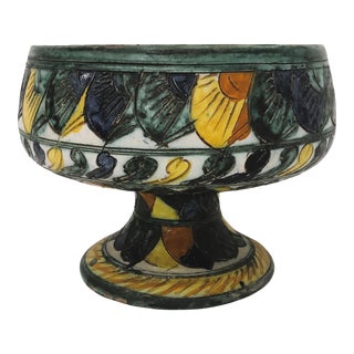 Mid Century Modern~ Rustic Italian Folkware Bowl~art Pottery For Sale