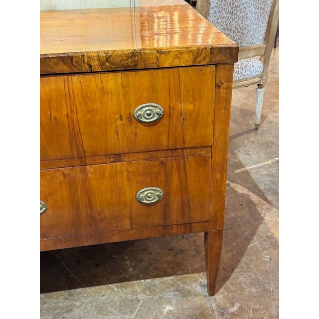 Biedermeier 19th C. German Biedermeier Walnut Commode For Sale - Image 3 of 9