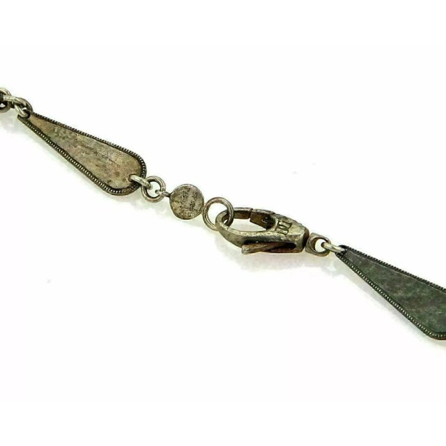 Late 20th Century Gurhan Contour 24k Gold & Darkened Sterling Silver Long Link Necklace For Sale - Image 5 of 6