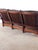 Vintage Antique Style Mission Prairie Arts & Crafts Dark Oak Scallop Back Sofa For Sale - Image 10 of 16