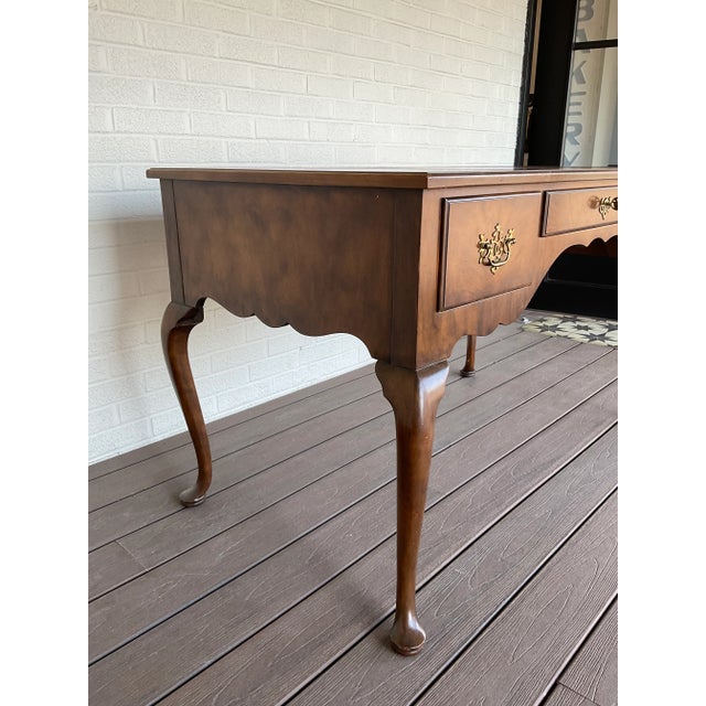 Mid 20th Century Baker Furniture Vintage Queen Ann Desk For Sale - Image 12 of 13