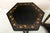 Black Pair of Ebonized and Parcel Gilt Hexagonal Side Tables For Sale - Image 8 of 9